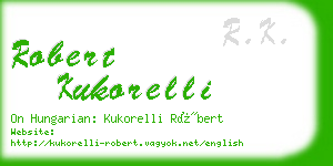 robert kukorelli business card